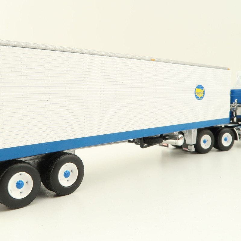 First Gear 60-1629 Kenworth K100 COE Truck with Reefer Trailer - Shaffer Trucking - Scale 1:64