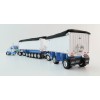 First Gear 60-1633 Kenworth W900L Day Cab & East Manufacturing Michigan Series 31' and 20' End Dump Trailers Wisteria & White  Scale 1:64