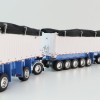 First Gear 60-1633 Kenworth W900L Day Cab & East Manufacturing Michigan Series 31' and 20' End Dump Trailers Wisteria & White  Scale 1:64