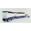 First Gear 60-1633 Kenworth W900L Day Cab & East Manufacturing Michigan Series 31' and 20' End Dump Trailers Wisteria & White  Scale 1:64