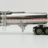 First Gear 60-1640 White Western Star 4900 with 36 Vintage Sleeper & Brenner Chemical Tank Trailer Dark Green & Olive Scale 1:64