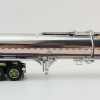First Gear 60-1640 White Western Star 4900 with 36 Vintage Sleeper & Brenner Chemical Tank Trailer Dark Green & Olive Scale 1:64