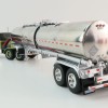 First Gear 60-1640 White Western Star 4900 with 36 Vintage Sleeper & Brenner Chemical Tank Trailer Dark Green & Olive Scale 1:64