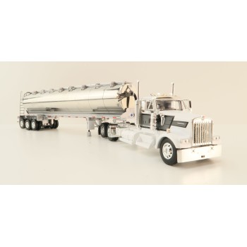First Gear 60-1684 - Kenworth W900L 6x4 Truck & 3-axle Walinga Bulk Feed Tank Trailer - Scale 1:64