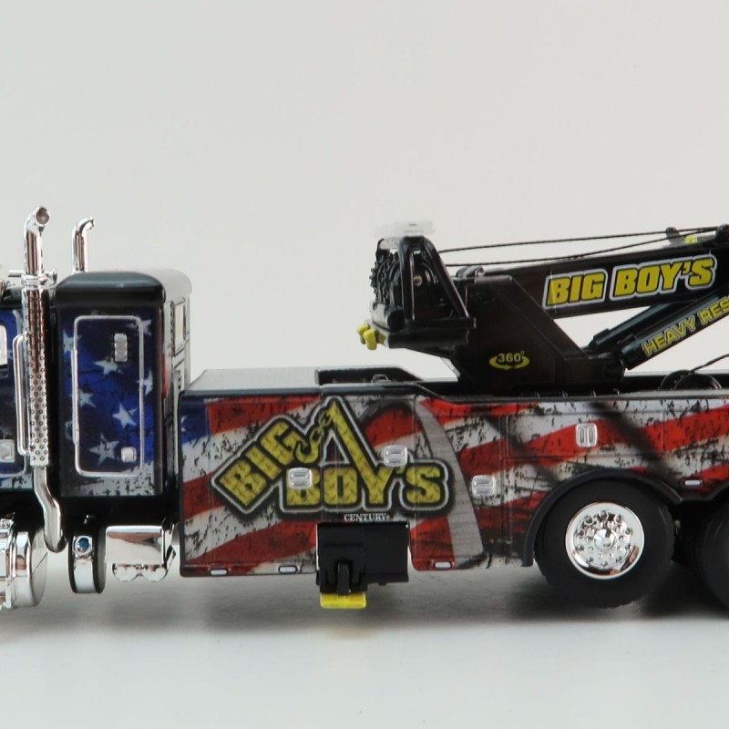 First Gear 68-1037 Big Boy's Towing & Recovery Peterbilt 389 Sleeper and Century Model 1150 Rotator Wrecker Scale 1:64