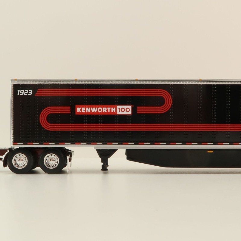 First Gear 68-1691 - Kenworth W900L Studio Sleeper & 53' Utility Trailer Kenworth 100th Anniversary - Scale 1:64