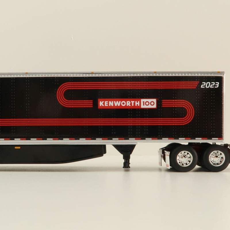 First Gear 68-1691 - Kenworth W900L Studio Sleeper & 53' Utility Trailer Kenworth 100th Anniversary - Scale 1:64