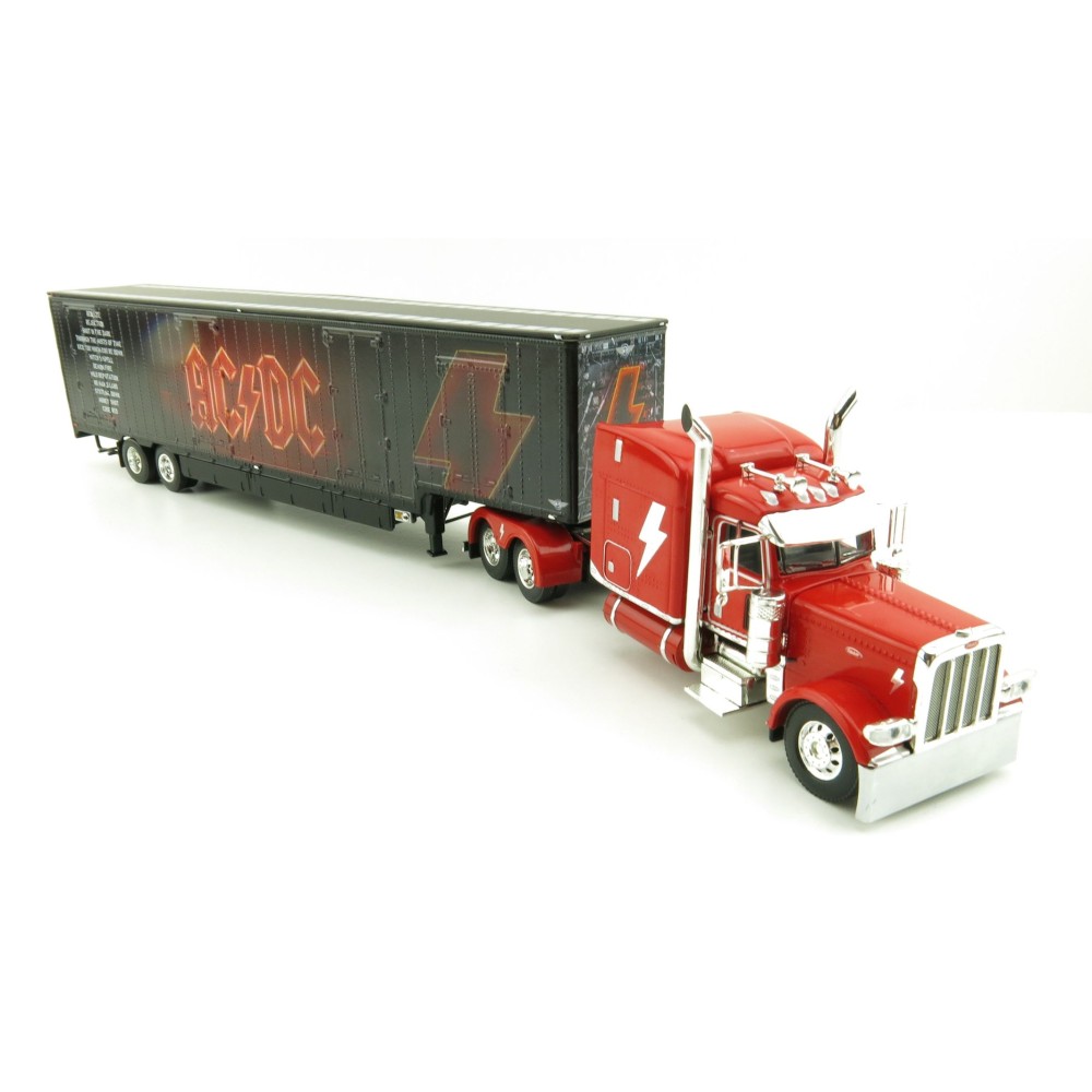 First Gear 69-1063 Peterbilt 389 Truck with Kentucky Moving Trailer - AC/DC: Power/Up Red - Scale 1:64