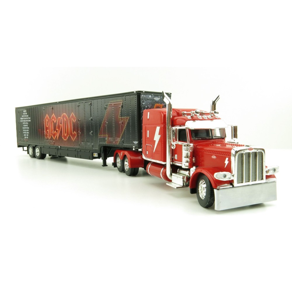 First Gear 69-1063 Peterbilt 389 Truck with Kentucky Moving Trailer - AC/DC: Power/Up Red - Scale 1:64