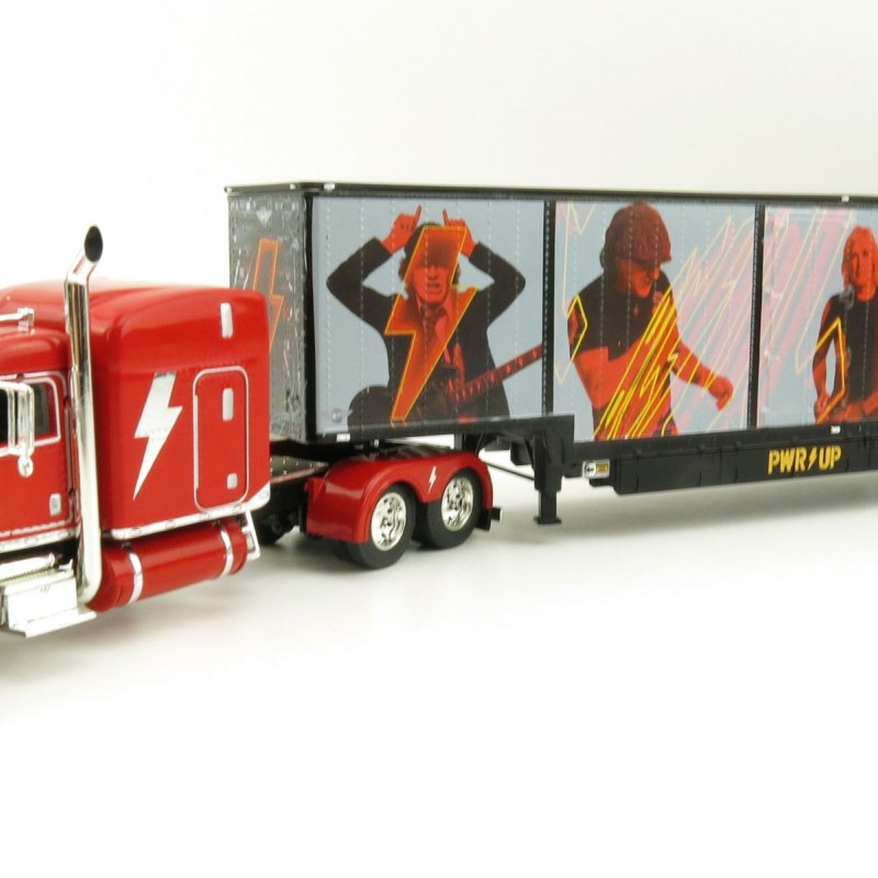 First Gear 69-1063 Peterbilt 389 Truck with Kentucky Moving Trailer - AC/DC: Power/Up Red - Scale 1:64