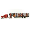 First Gear 69-1063 Peterbilt 389 Truck with Kentucky Moving Trailer - AC/DC: Power/Up Red - Scale 1:64
