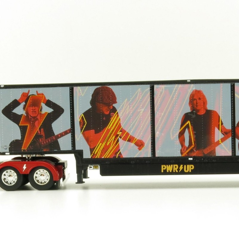 First Gear 69-1063 Peterbilt 389 Truck with Kentucky Moving Trailer - AC/DC: Power/Up Red - Scale 1:64