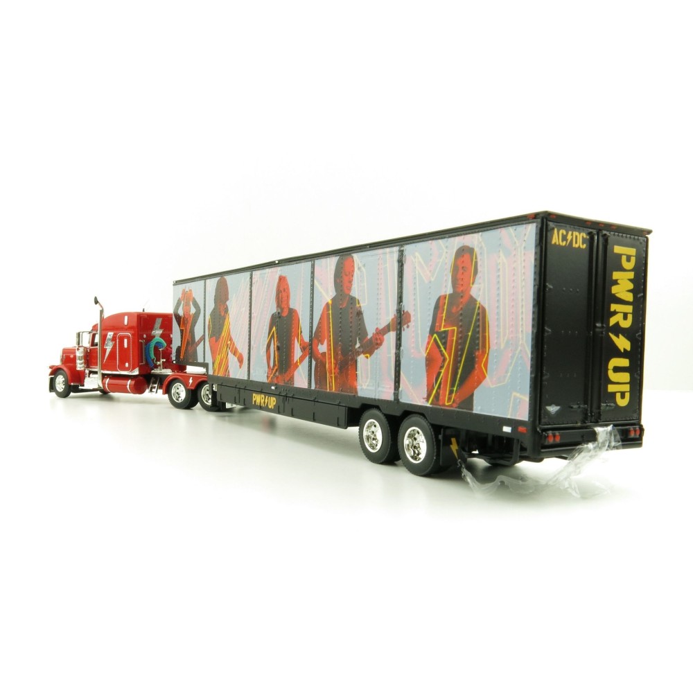 First Gear 69-1063 Peterbilt 389 Truck with Kentucky Moving Trailer - AC/DC: Power/Up Red - Scale 1:64