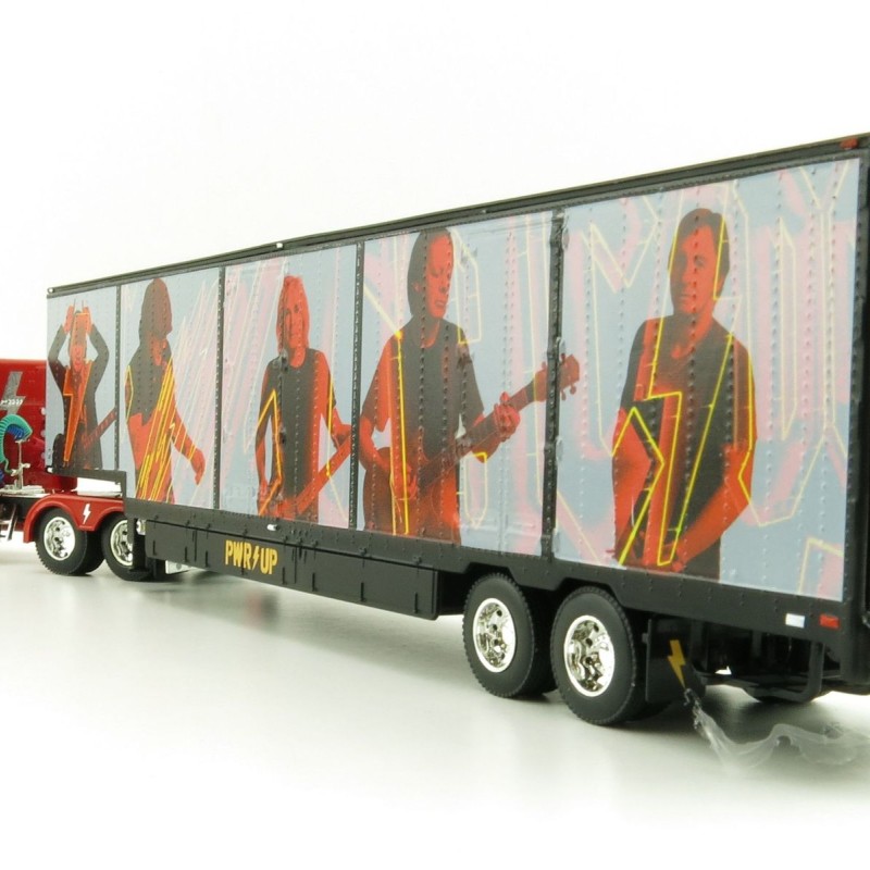 First Gear 69-1063 Peterbilt 389 Truck with Kentucky Moving Trailer - AC/DC: Power/Up Red - Scale 1:64