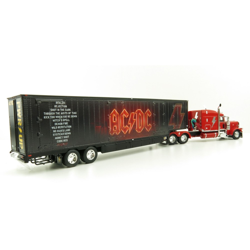 First Gear 69-1063 Peterbilt 389 Truck with Kentucky Moving Trailer - AC/DC: Power/Up Red - Scale 1:64