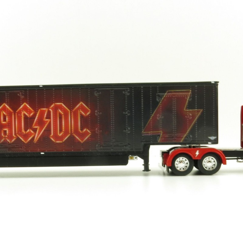 First Gear 69-1063 Peterbilt 389 Truck with Kentucky Moving Trailer - AC/DC: Power/Up Red - Scale 1:64