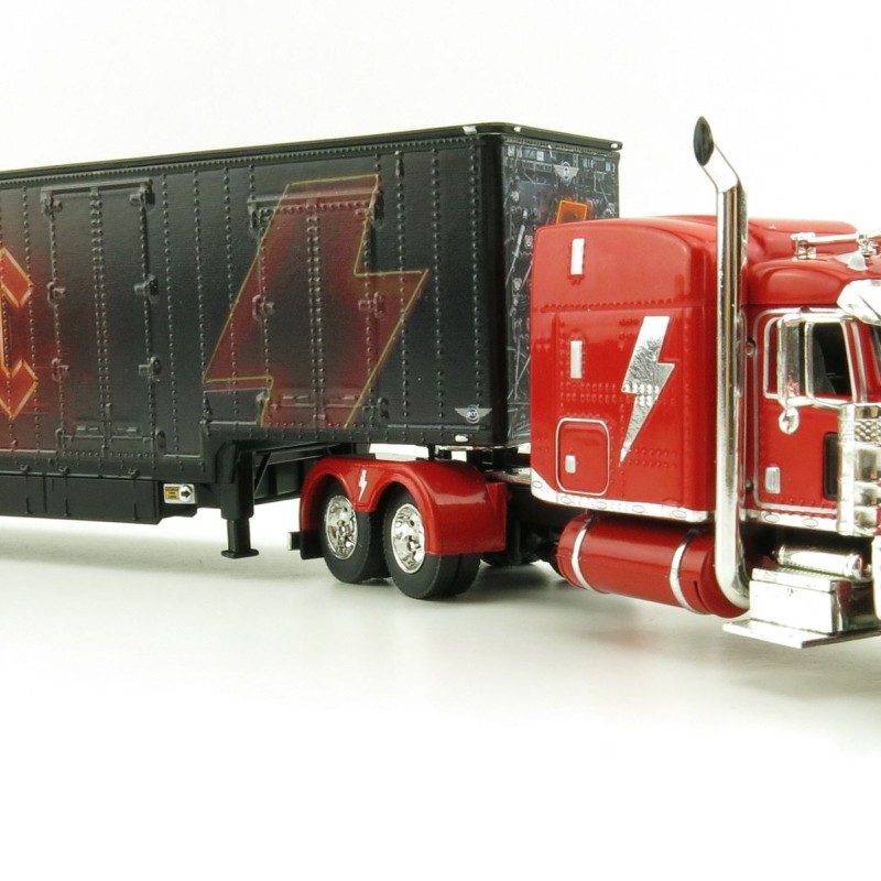 First Gear 69-1063 Peterbilt 389 Truck with Kentucky Moving Trailer - AC/DC: Power/Up Red - Scale 1:64