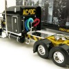 First Gear 69-1064 Peterbilt 389 Truck with Kentucky Moving Trailer - AC/DC: Power/Up Black - Scale 1:64