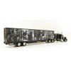 First Gear 69-1064 Peterbilt 389 Truck with Kentucky Moving Trailer - AC/DC: Power/Up Black - Scale 1:64