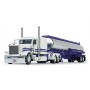 First Gear 69-1297 Peterbilt 389 Truck with Heil Fuel Tank Trailer BIG RIGS 8 PMI Snow White - Scale 1:64