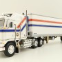 First Gear 69-1602 Kenworth K100 COE Truck and Trailer with Reefer - VIT200 Bicentennial - Scale 1:64