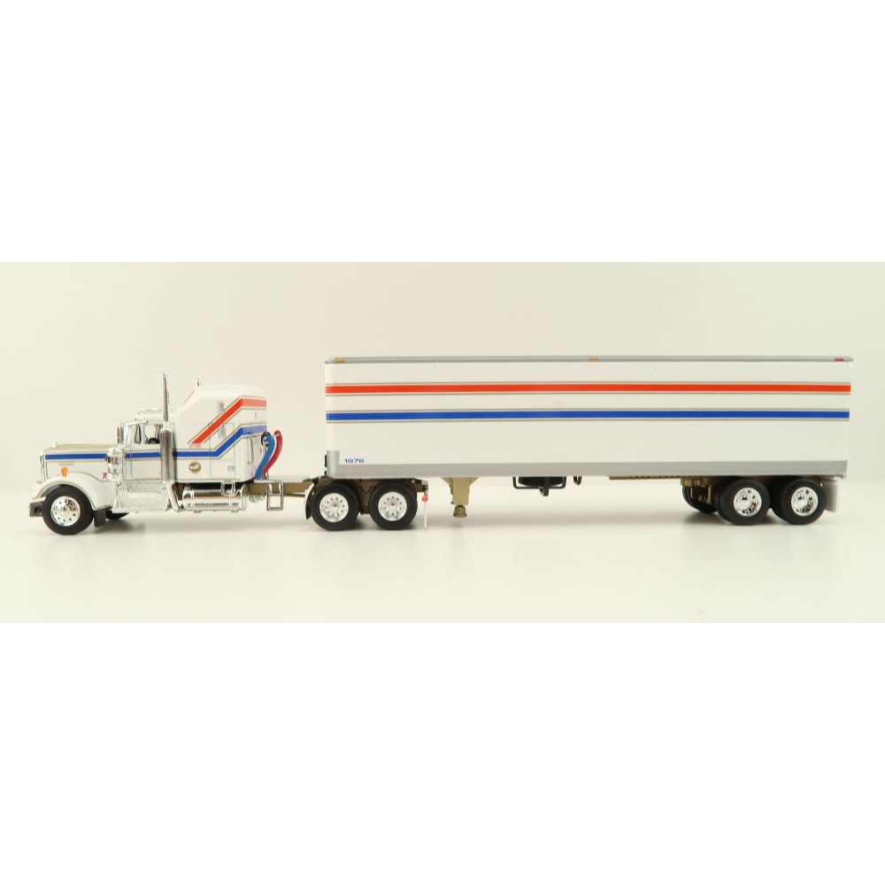 First Gear 69-1605 Kenworth W900A Truck and Trailer with Reefer - VIT200 Bicentennial - Scale 1:64