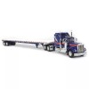 First Gear 69-1656 - Kenworth W900A with Aerodyne Sleeper & 53' Wilson Roadbrute Flatbed Trailer - Scale 1:64