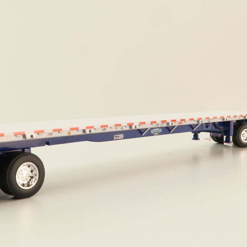 First Gear 69-1657 - Kenworth K100 COE with Aerodyne Sleeper & 53' Wilson Roadbrute Flatbed Trailer Liberty - Scale 1:64