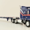 First Gear 69-1657 - Kenworth K100 COE with Aerodyne Sleeper & 53' Wilson Roadbrute Flatbed Trailer Liberty - Scale 1:64