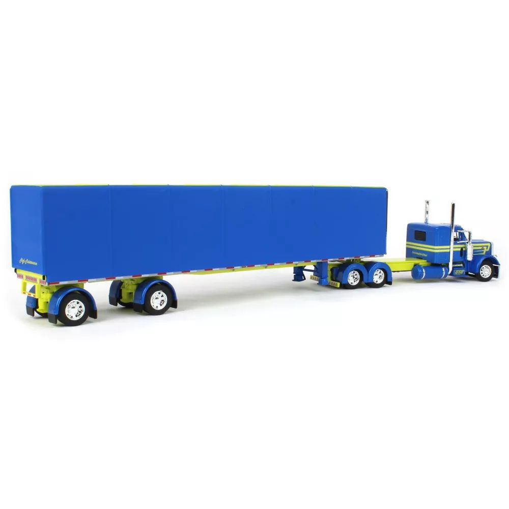 First Gear 69-1679 Peterbilt 379 Truck with Utility Roll Tarp Trailer - DSD Transport - Big Rigs No 12 - Scale 1:64