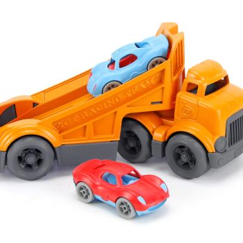 Green Toys - Racing Truck with 2 Racer Cars