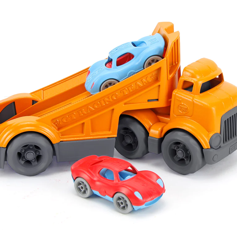 Green Toys - Racing Truck with 2 Racer Cars