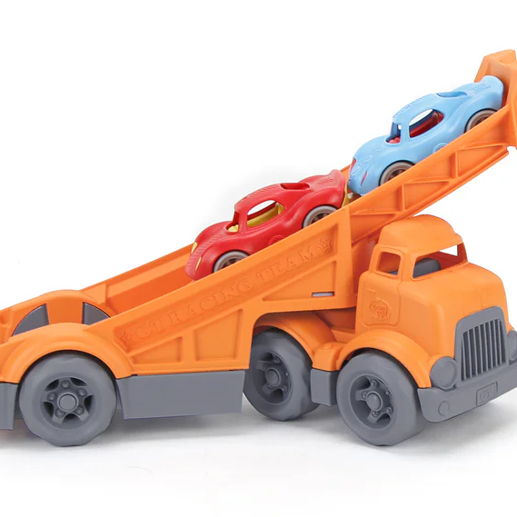 Green Toys - Racing Truck with 2 Racer Cars