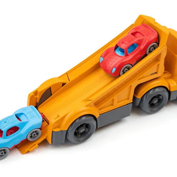 Green Toys - Racing Truck with 2 Racer Cars