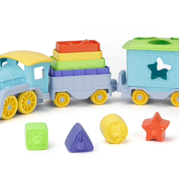 Green Toys - Stack & Sort Train Set