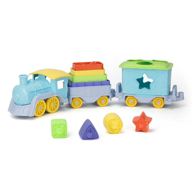 Green Toys - Stack & Sort Train Set