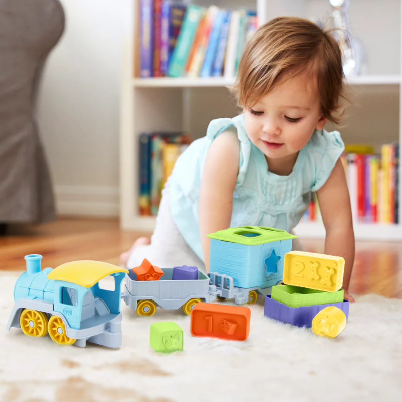 Green Toys - Stack & Sort Train Set