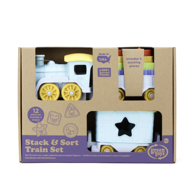 Green Toys - Stack & Sort Train Set