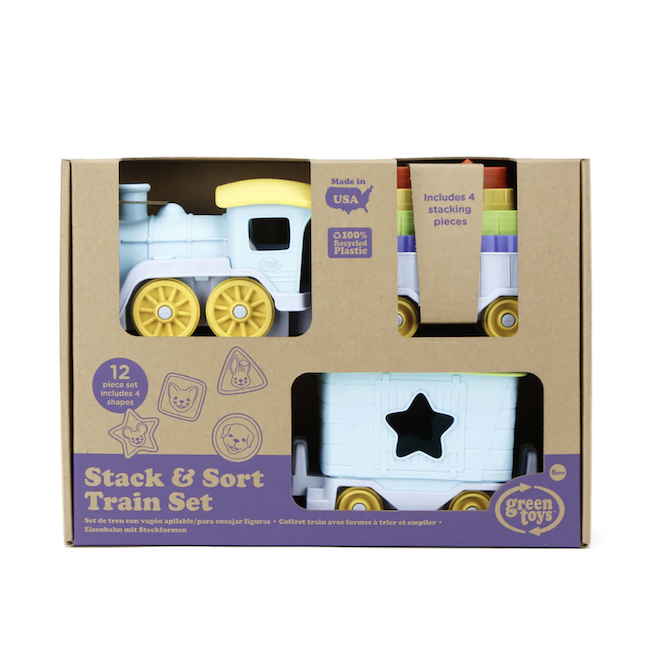 Green Toys - Stack & Sort Train Set