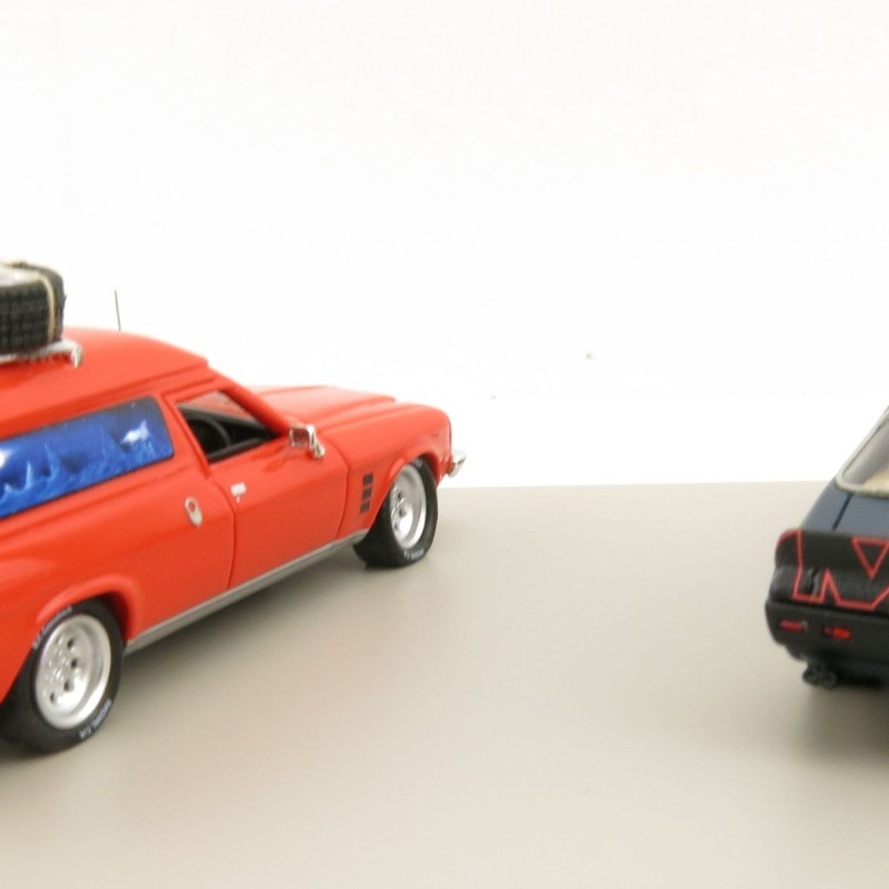 ACE Models ACE-MM2 - Mad Max Holden HQ Nightrider MFP & Holden HJ Panel Van Twin Set - Scale 1:64
