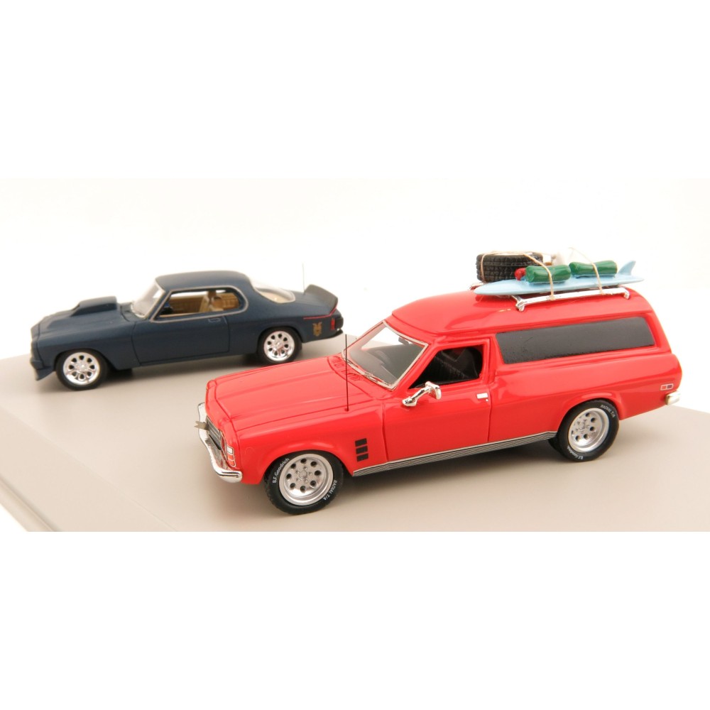 ACE Models ACE-MM2 - Mad Max Holden HQ Nightrider MFP & Holden HJ Panel Van Twin Set - Scale 1:64