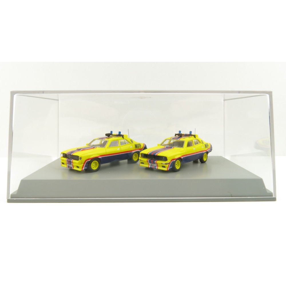 ACE Model Cars - Ford Falcon V8 Interceptors XA & XB Pursuit Cars Big Bopper & March Hare MFPs Twin Set - Scale 1:64