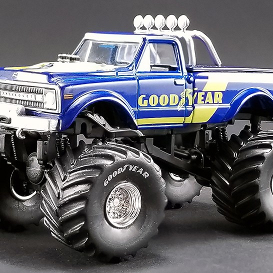 ACME - 1970 Chevrolet K-10 Monster Truck - Goodyear - Scale 1:64