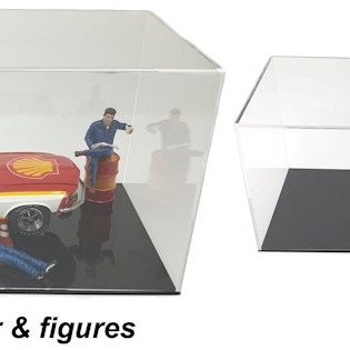 DDA - Acrylic Display Show Case 43cm L x 21cm W x 19.5 H Suits 1:12, 1:18, 1:24, 1:43, 1:32, 1:64, 1:50