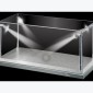 DDA Display Case Box Show Case with LED Light Silver Base for Diecast Models 1:18