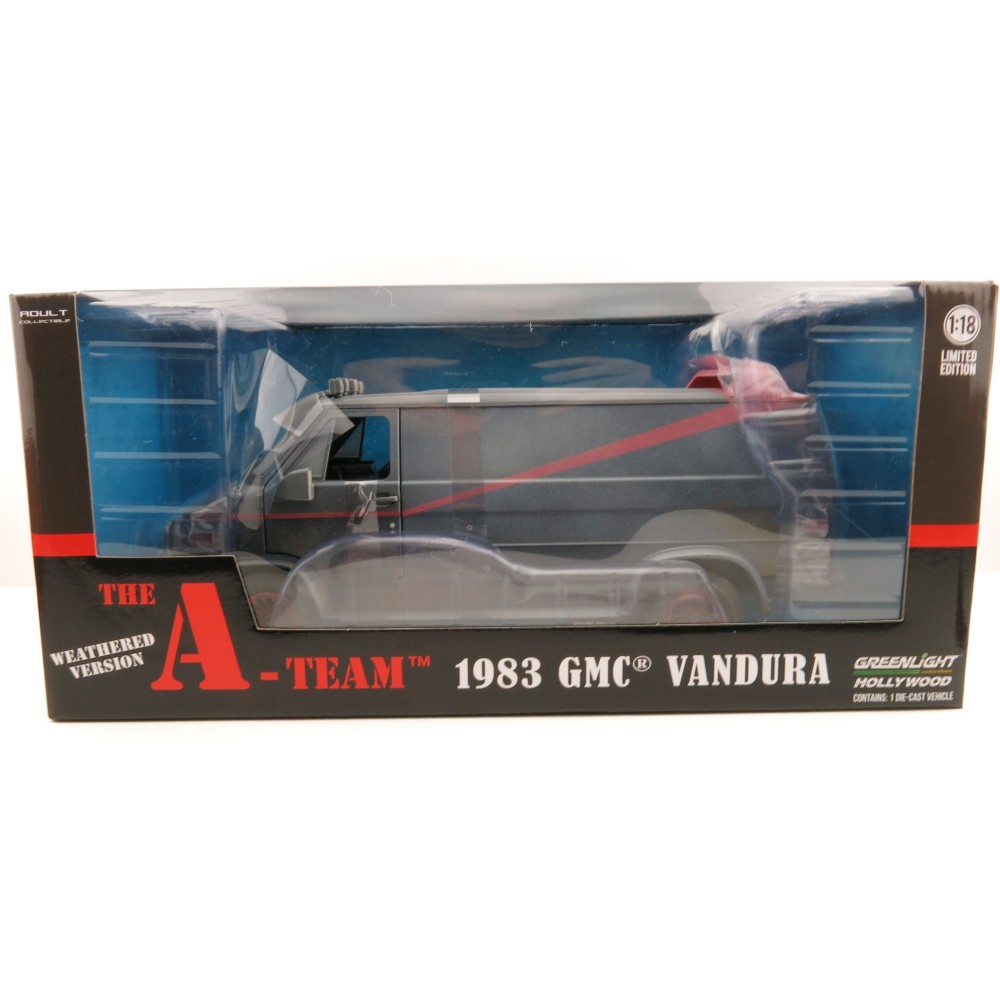 Greenlight 13567 1983 GMC Vandura The A-Team Weathered Version Limited - Scale 1:18 