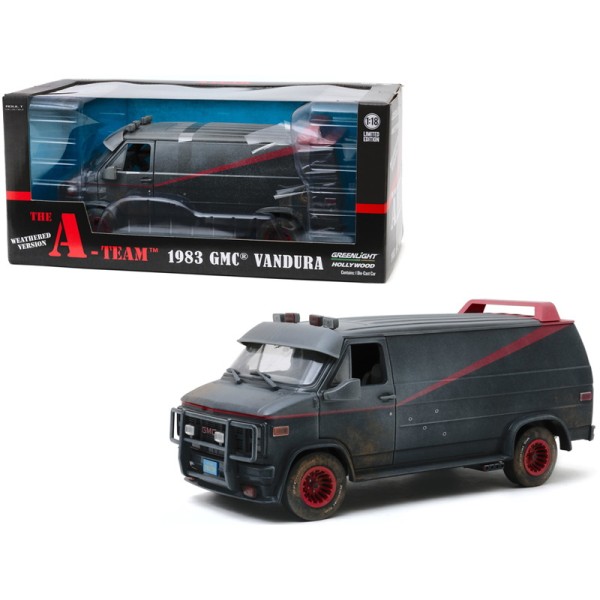 Greenlight 13567 1983 GMC Vandura The A-Team Weathered Version Limited - Scale 1:18 
