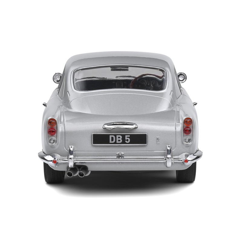 Solido 1807101 ASTON MARTIN DB5 RHD Silver Birch 007 Bond Style - Scale 1:18