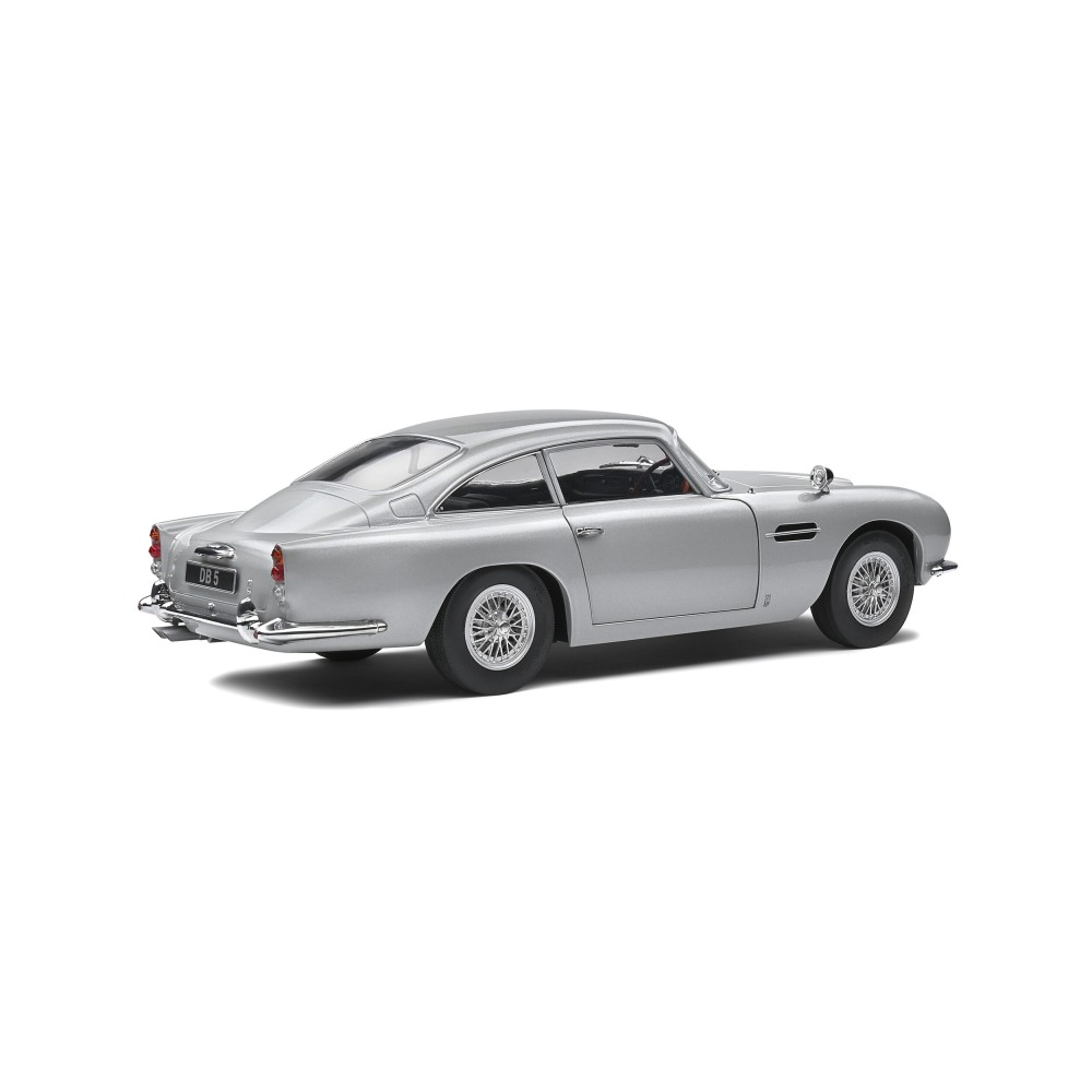 Solido 1807101 ASTON MARTIN DB5 RHD Silver Birch 007 Bond Style - Scale 1:18