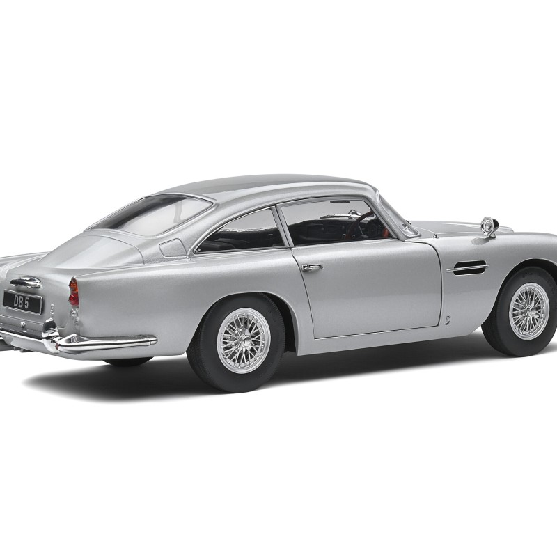 Solido 1807101 ASTON MARTIN DB5 RHD Silver Birch 007 Bond Style - Scale 1:18